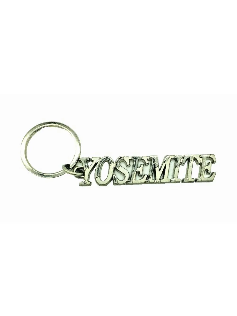YOSEMITE National Park California SILVER KEYCHAIN SPELLED OUT 4.5